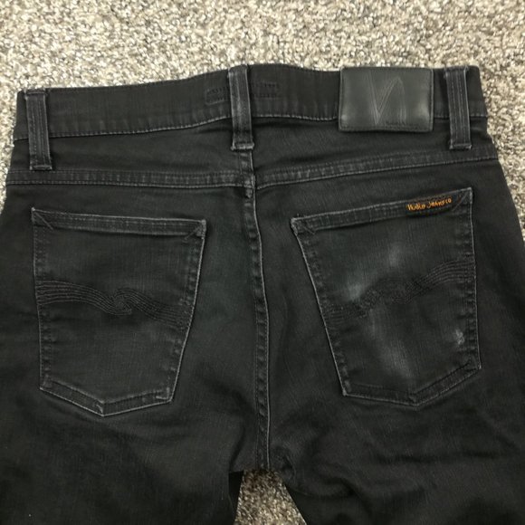 Nudie Jeans Men's Skinny Jeans - Black - Picture 7 of 9